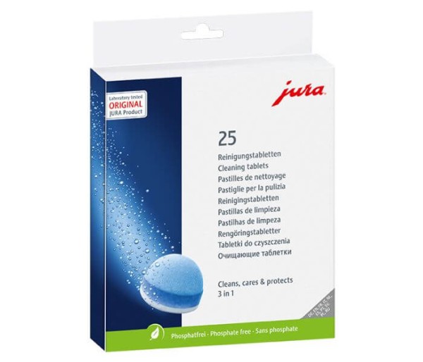 JURA tabletki czyszczące trójfazowe 25szt.