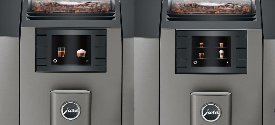 Ekpsres do kawy JURA E8 (EB) wyświetacz