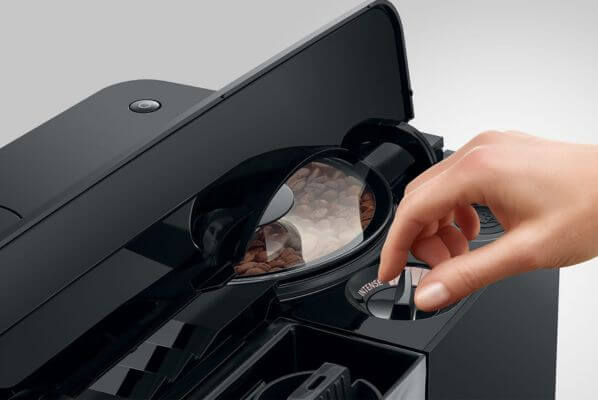 Ekspres do kawy JURA C9 Piano Black regulacja stopnia zmielenia