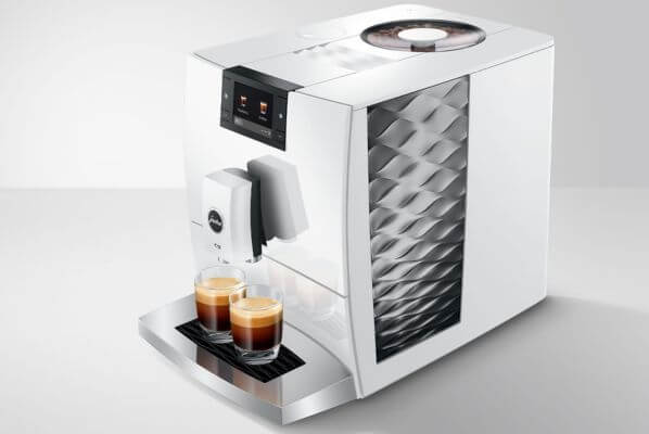 Ekspres do kawy JURA C9 Piano White bok