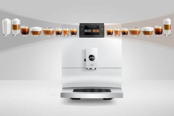 Ekspres do kawy JURA C9 Piano White napoje