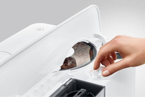 Ekspres do kawy JURA C9 Piano White regulacja mielenie