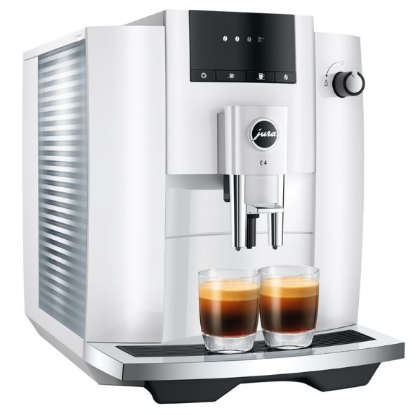 Ekspres do kawy JURA E4 Piano White bok