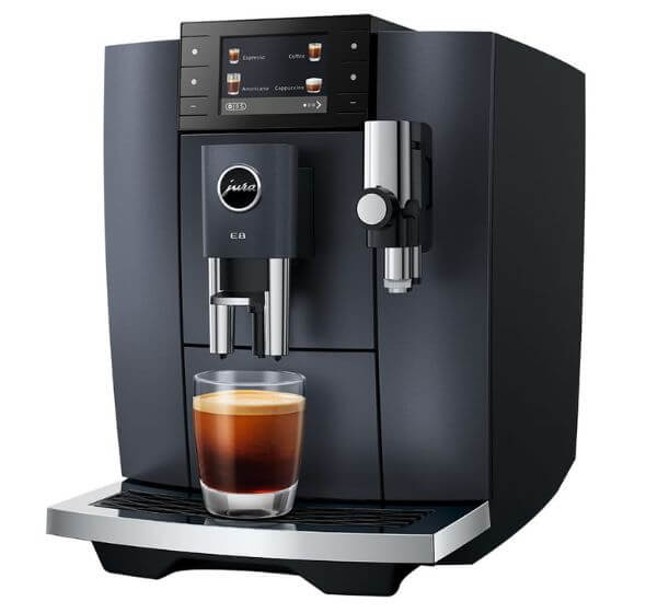 Ekspres do kawy JURA E8 ED Cosmic Black bok