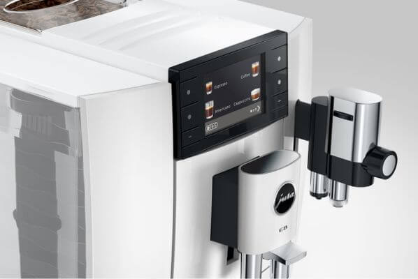 Ekspresdo kawy JURA E8 ED Piano White ekran 