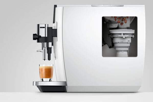 Ekspresdo kawy JURA E8 ED Piano White grinder